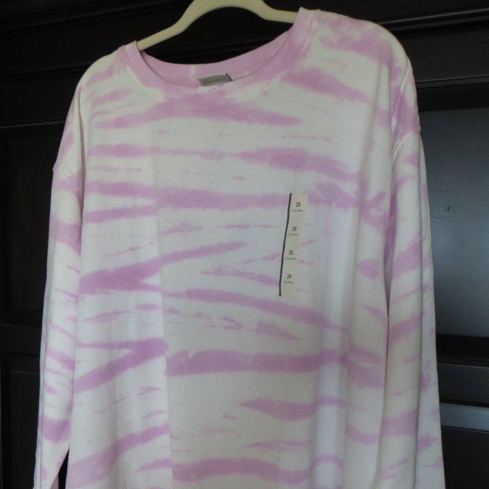 NWT Ava & Viv Purple Tie Dye Size 2X TARGET